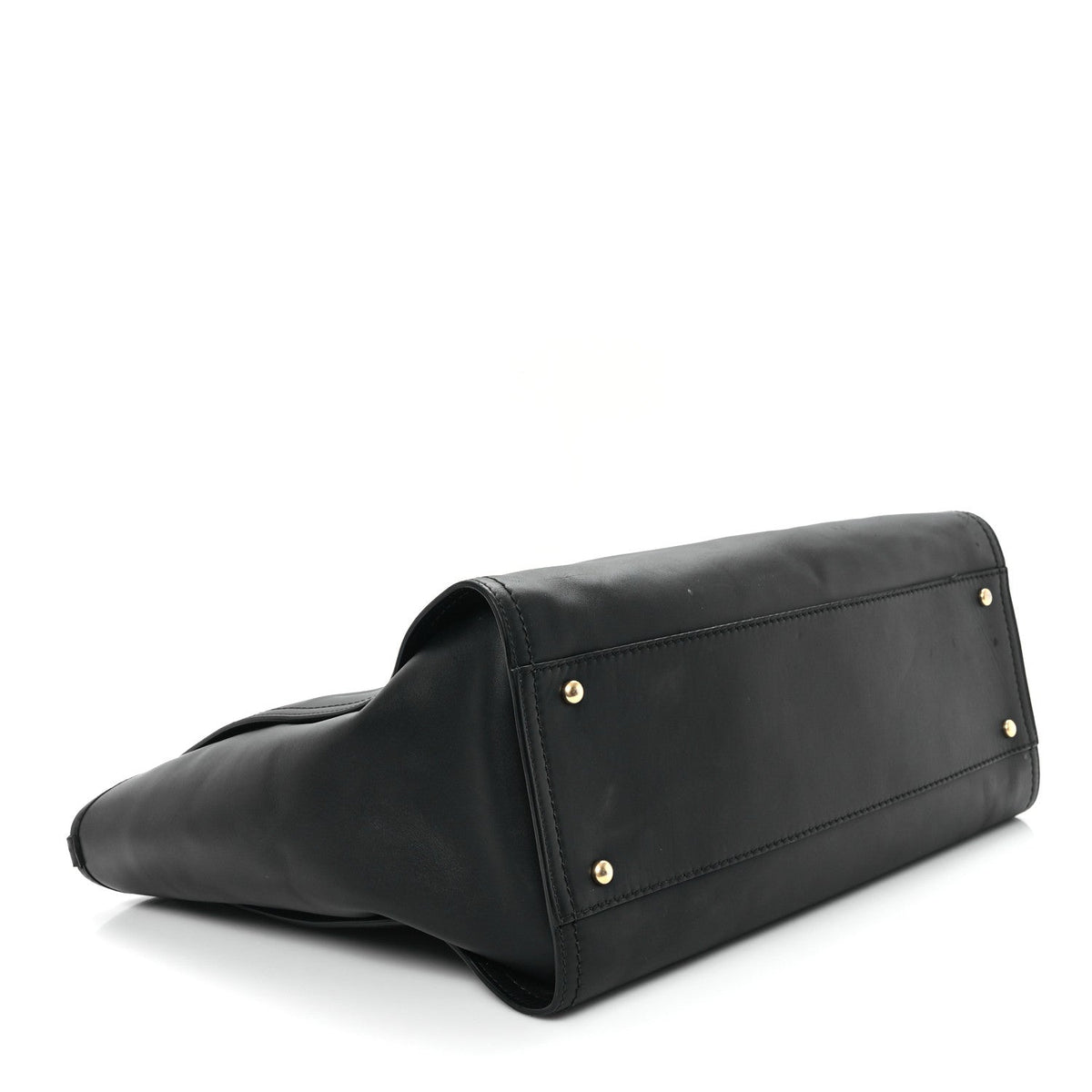 Calfskin Medium Deauville Tote Black