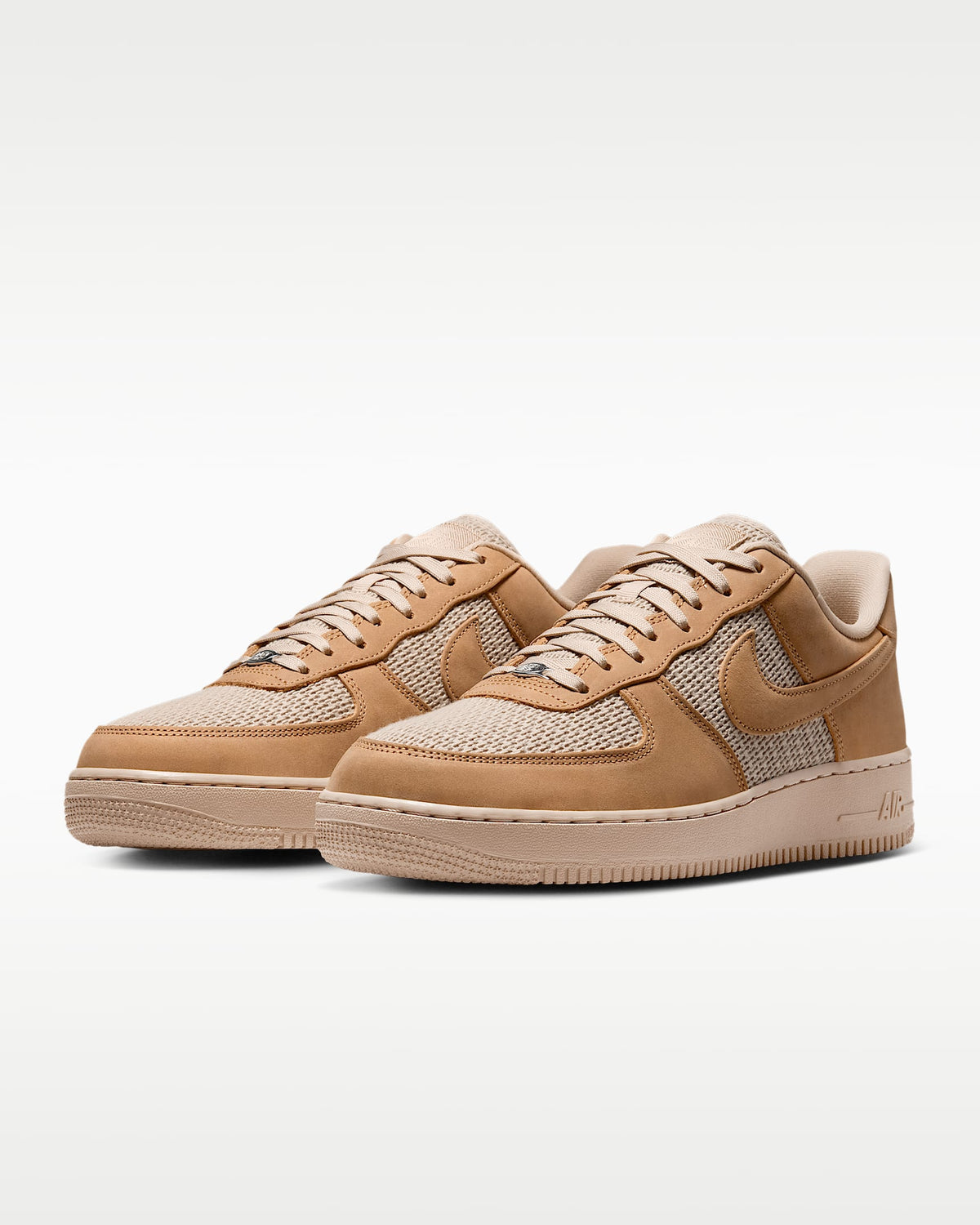 Nike Air Force 1 '07 Vachetta Tan Mesh Sneakers mens low top shoes