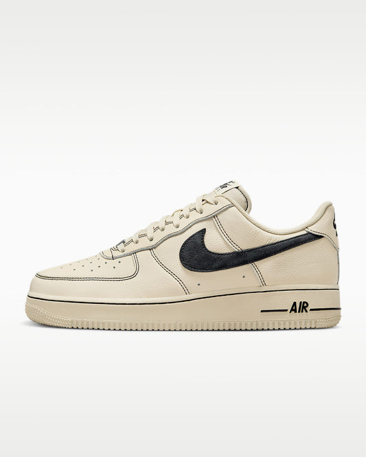 Nike Air Force 1 '07 Cream Black Contrast Stitching Sneakers mens low top shoes
