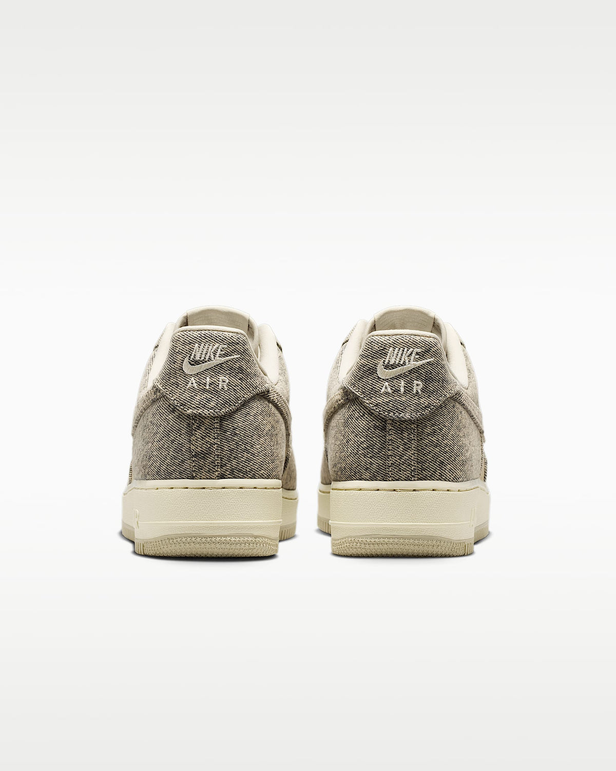 Nike Air Force 1 '07 Rattan Beige Denim Sneakers mens low top shoes