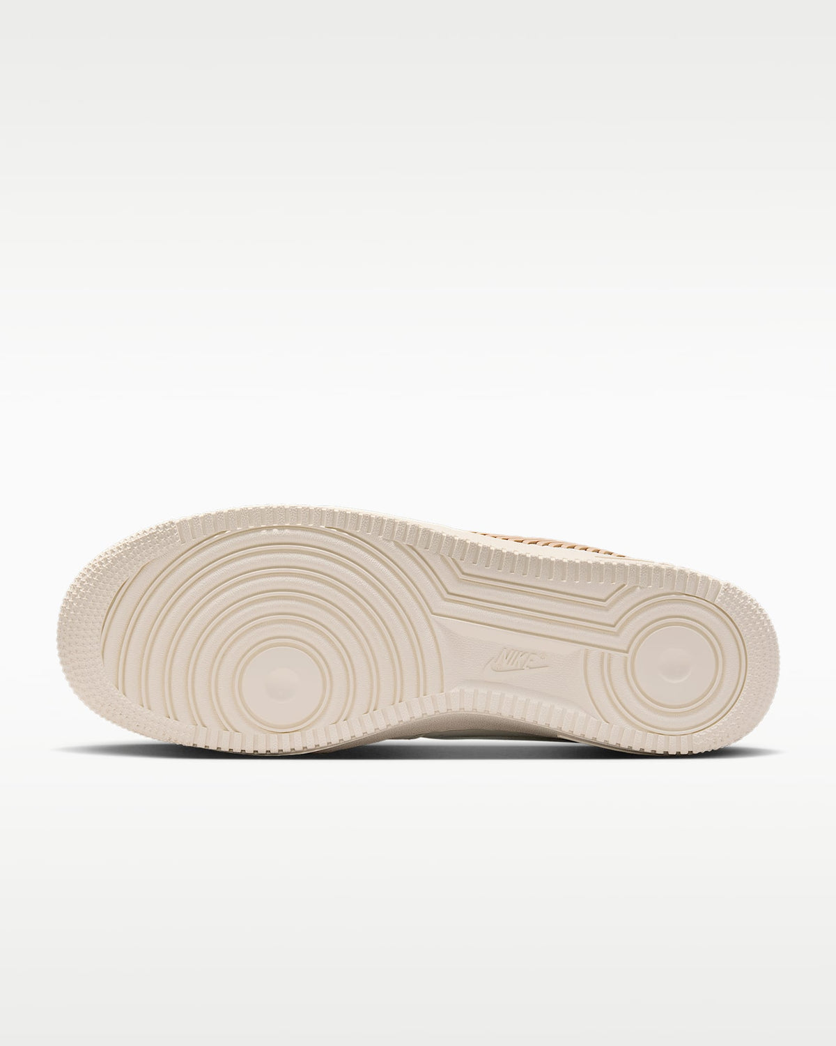 Nike Air Force 1 '07 Sail Beige Stitched Swoosh Sneakers mens low top shoes