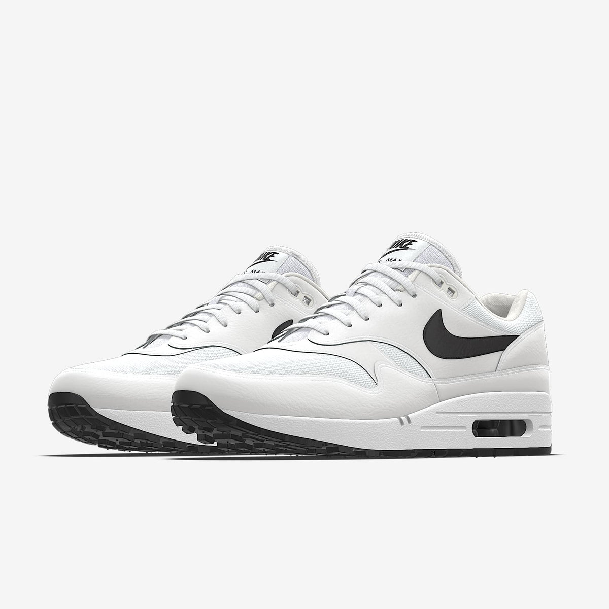 Nike Air Max 1 By You ¨C White/Black Custom Sneaker