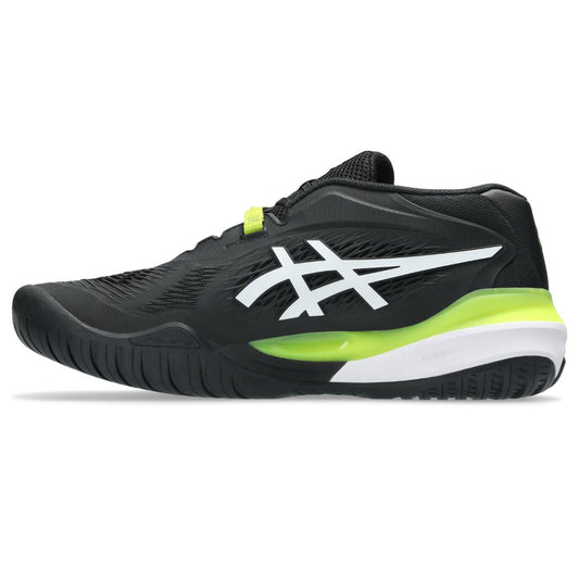 Asics womens shoes  neutral running shoes mens  sneakers Gel-Resolution ¨C Black/White/Neon Green Tennis Sneaker
