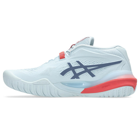 Asics womens shoes  neutral running shoes mens  sneakers Gel-Resolution ¨C Light Sky Blue/Navy/Red Tennis Sneaker