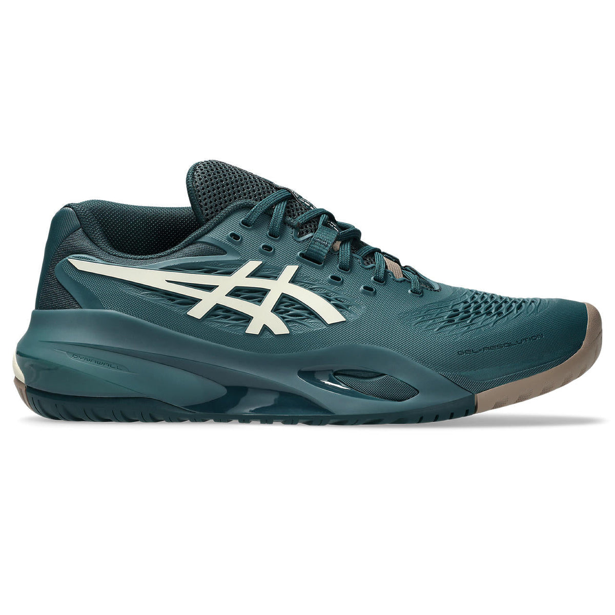 Asics womens shoes  neutral running shoes mens  sneakers Gel-Resolution ¨C Teal Green/Cream/Gum Tennis Sneaker
