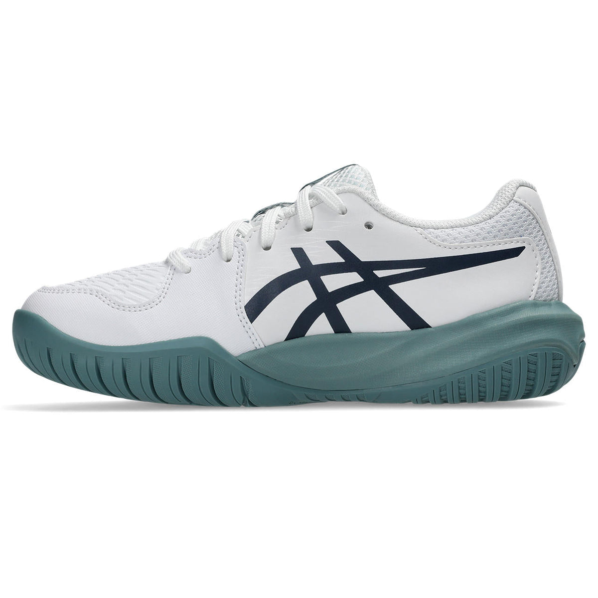 Asics womens shoes  neutral running shoes mens  sneakers Gel-Resolution ¨C White/Navy/Teal Tennis Sneaker