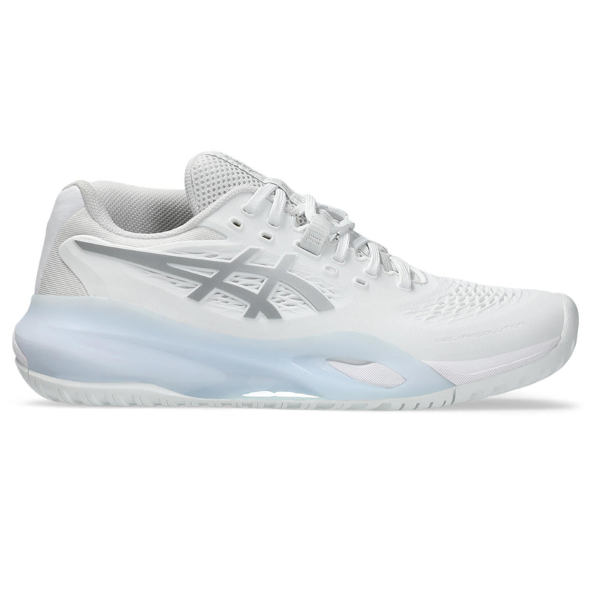 Asics womens shoes  neutral running shoes mens  sneakers Gel-Resolution ¨C White/Silver Tennis Sneaker