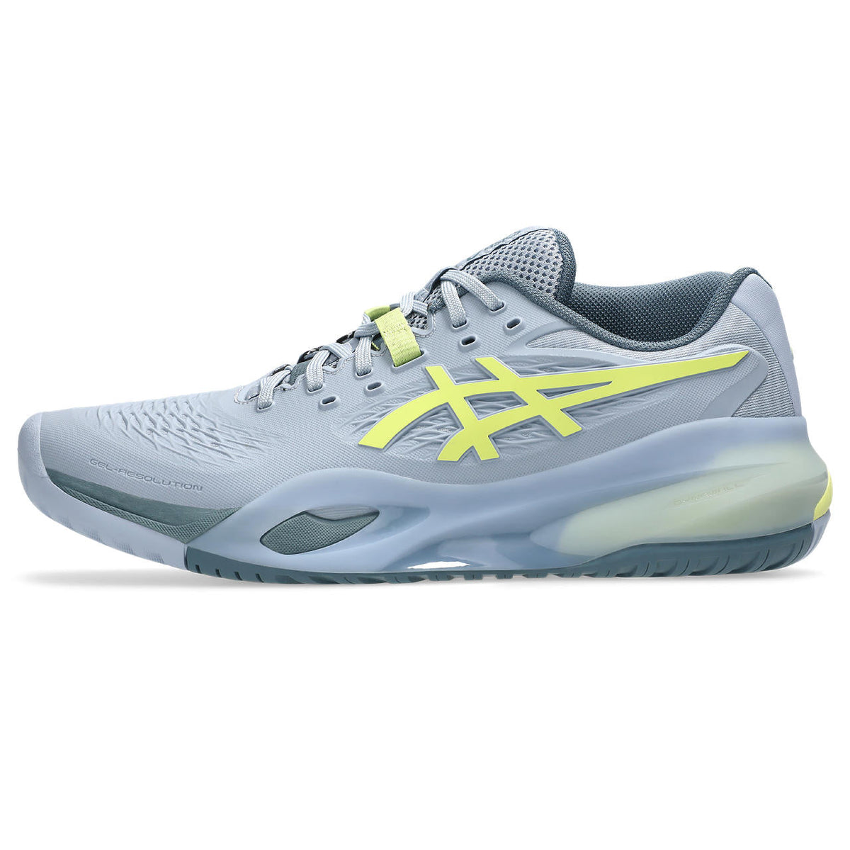 Asics womens shoes  neutral running shoes mens  sneakers Gel-Resolution ¨C Light Grey/Lime Yellow Tennis Sneaker