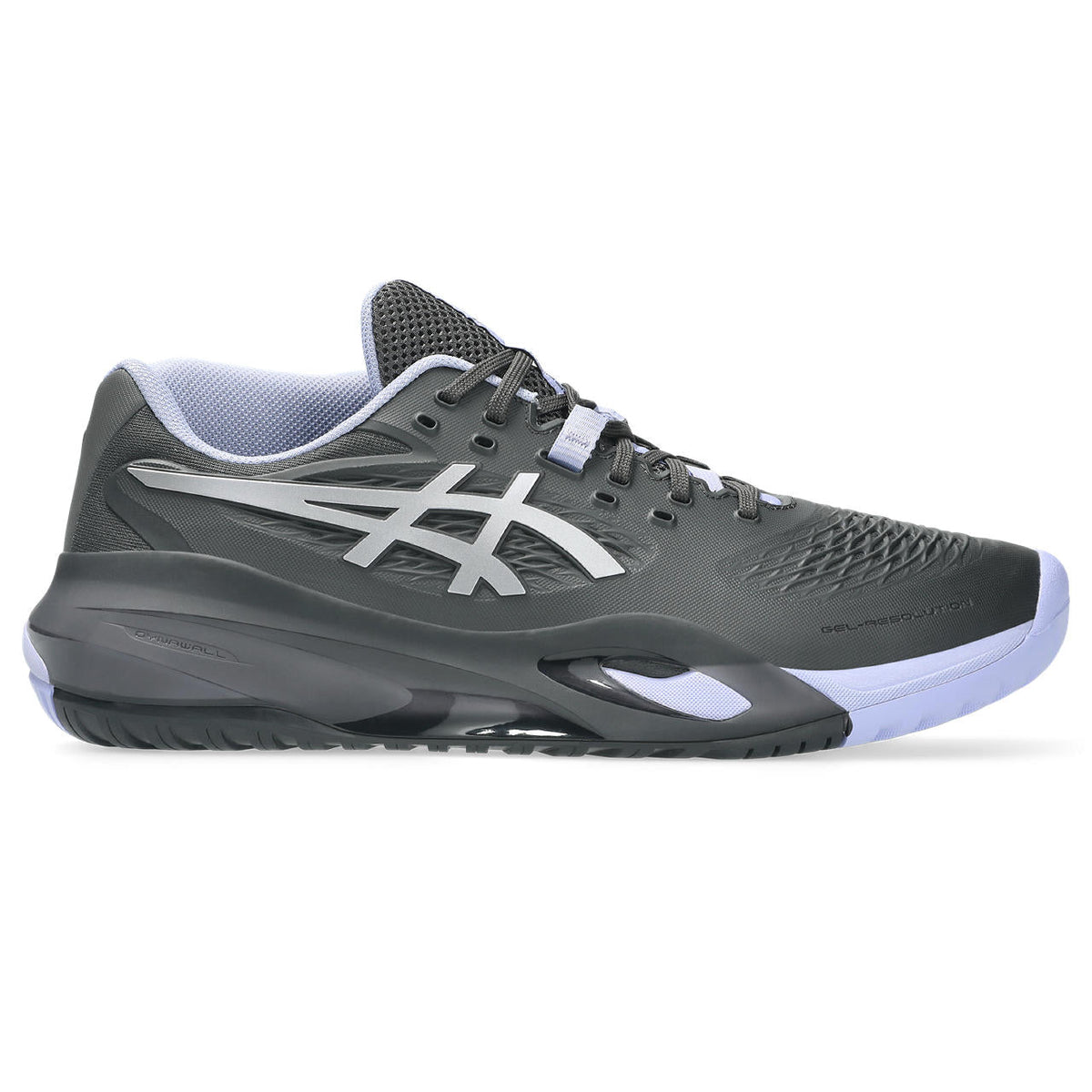 Asics womens shoes  neutral running shoes mens  sneakers Gel-Resolution ¨C Dark Grey/Silver/Lavender Tennis Sneaker