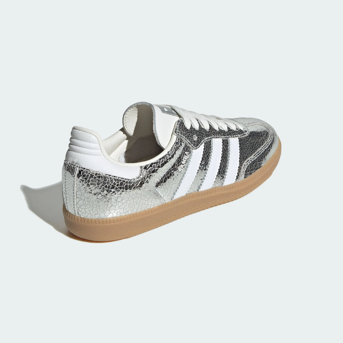 Adidas Originals ¨C Silver Crackle / White Leather Casual Sneakers