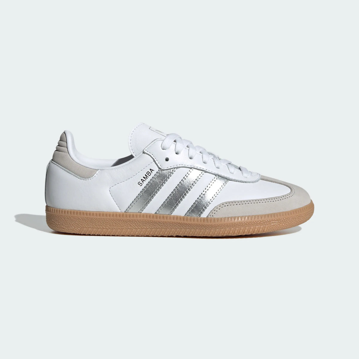 Adidas Originals ¨C White / Silver Leather Casual Sneakers