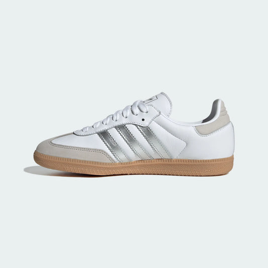Adidas Originals ¨C White / Silver Leather Casual Sneakers