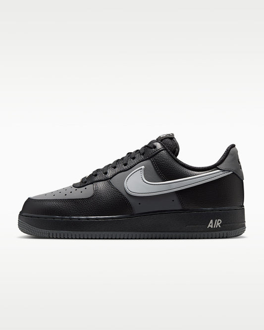 Nike Air Force 1 '07 Black Grey Color Block Sneakers mens low top shoes