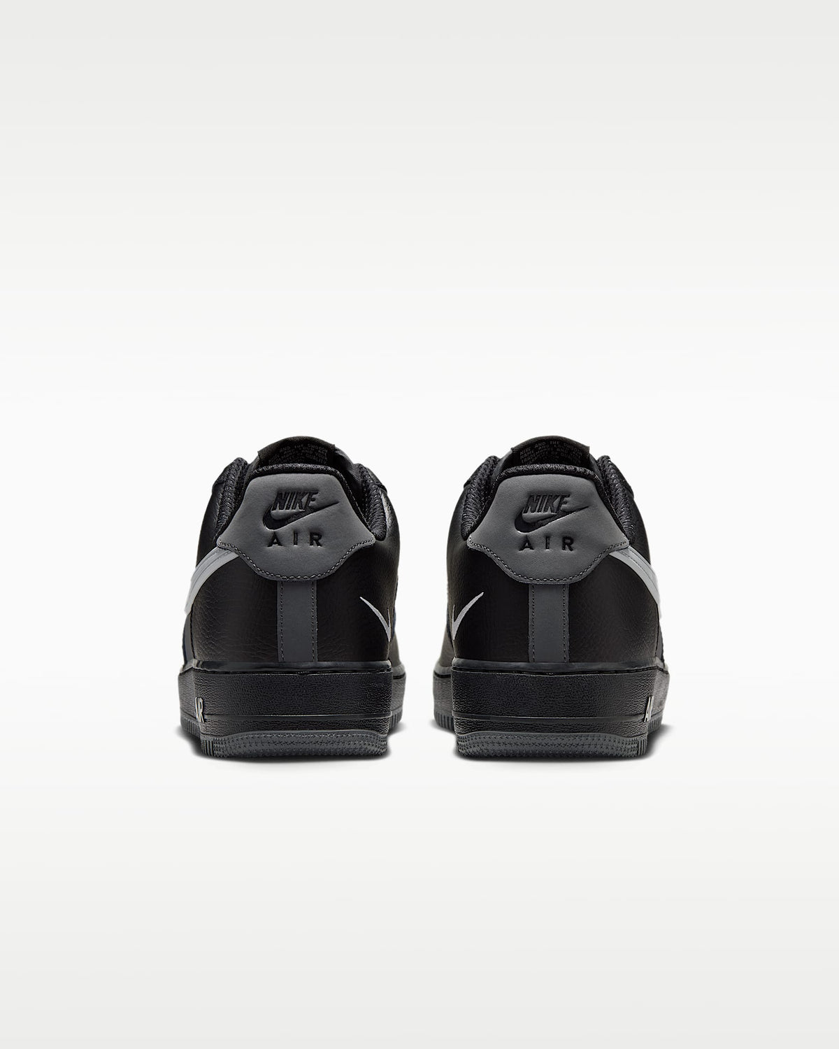 Nike Air Force 1 '07 Black Grey Color Block Sneakers mens low top shoes