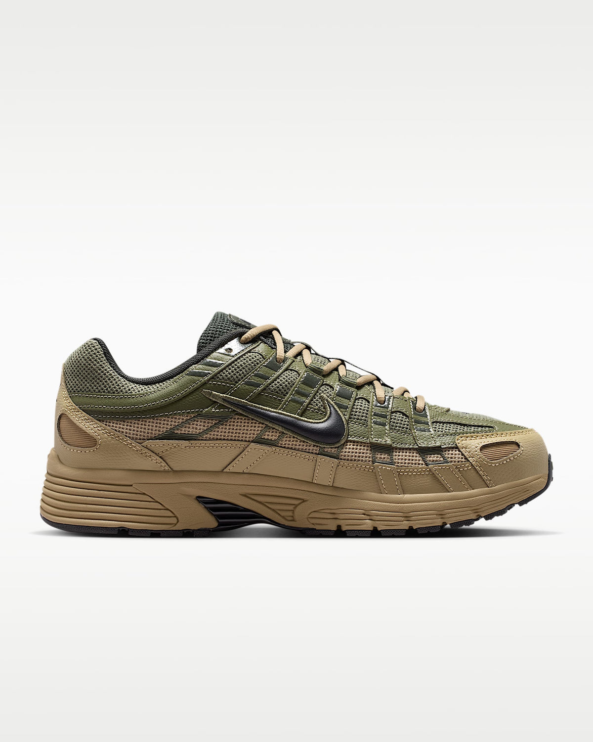 Nike P-6000 ¨C Olive / Khaki Mesh Athletic Sneakers