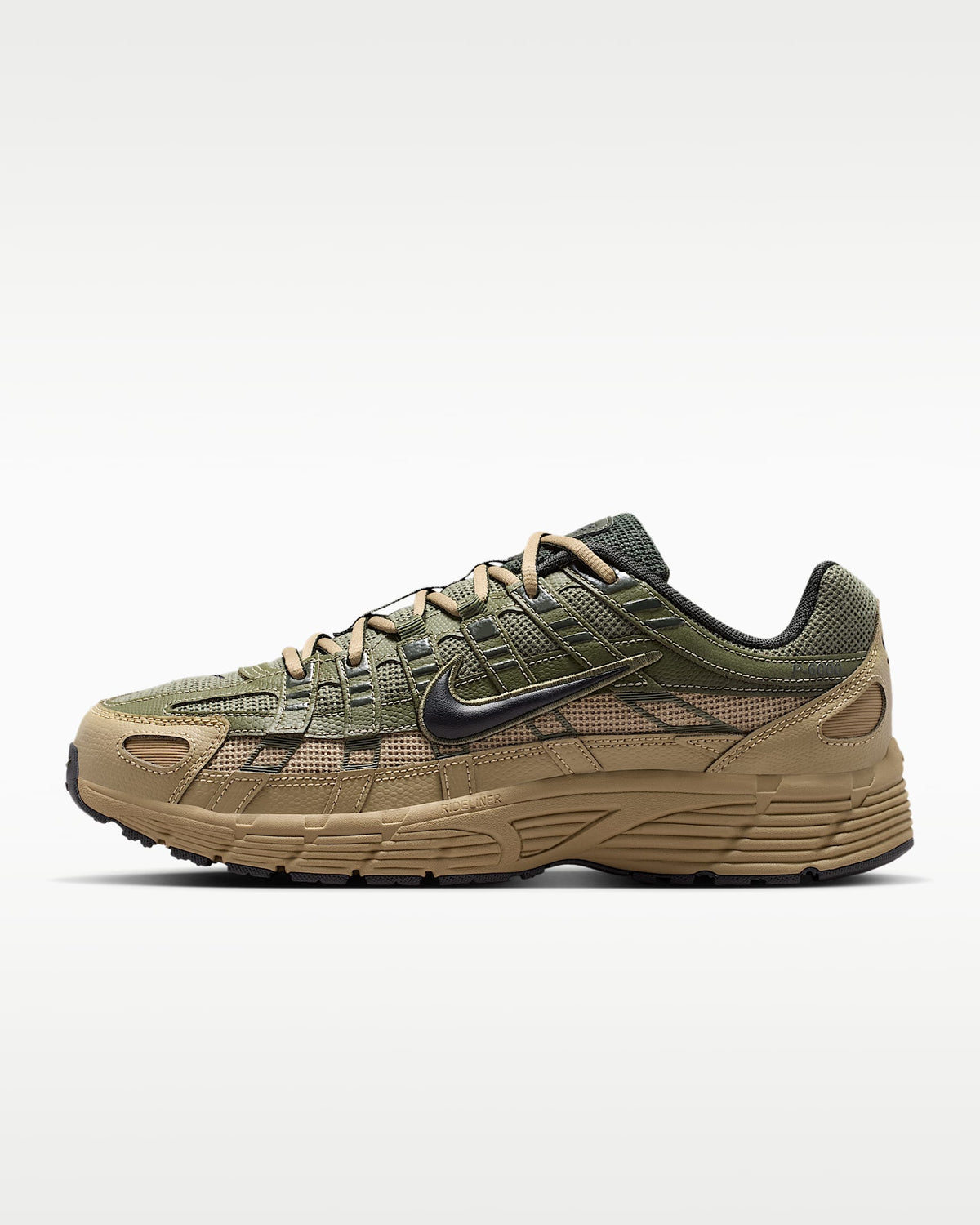 Nike P-6000 ¨C Olive / Khaki Mesh Athletic Sneakers