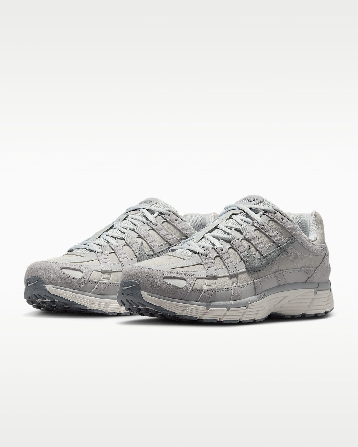 Nike P-6000 ¨C Grey / White / Blue Mesh Athletic Sneakers