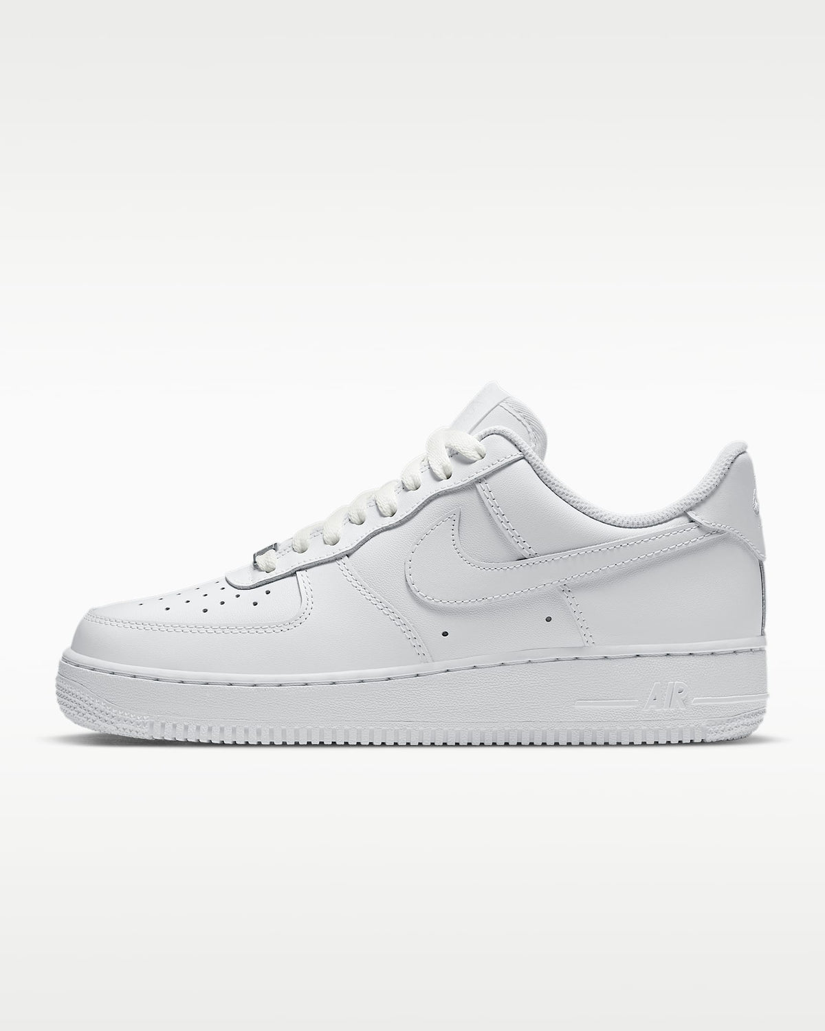 Nike Air Force 1 '07 Triple White Leather Sneakers mens low top shoes