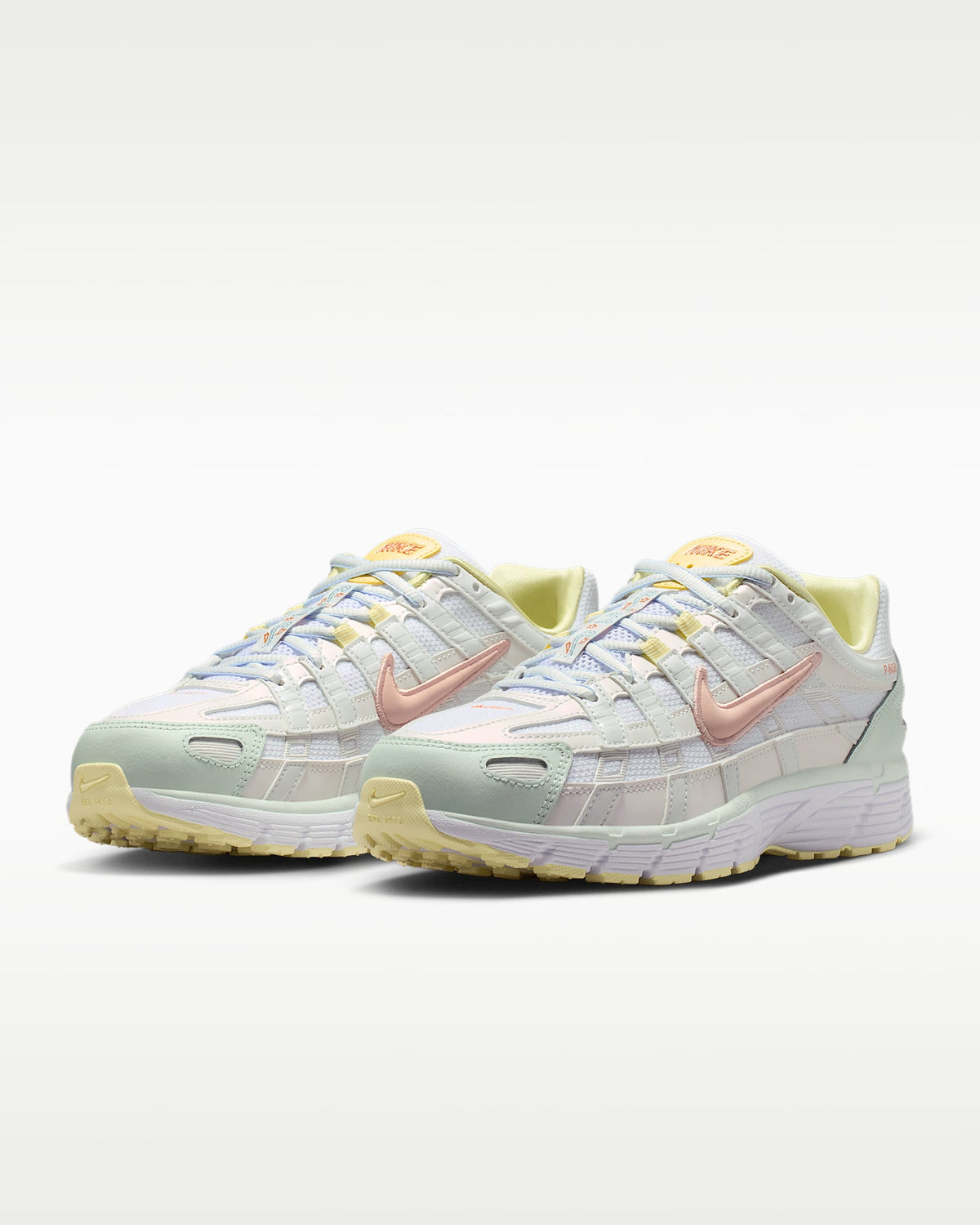 Nike P-6000 ¨C White / Pink / Mint Mesh Athletic Sneakers