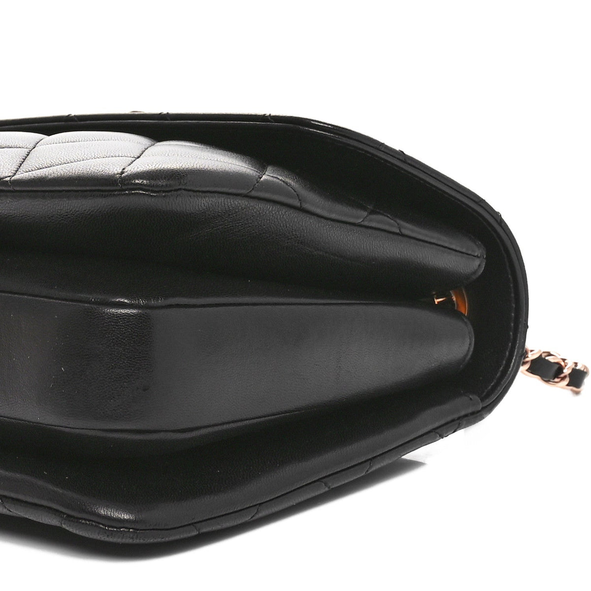 Lambskin Quilted Small Trendy CC Dual Handle Flap Bag Black