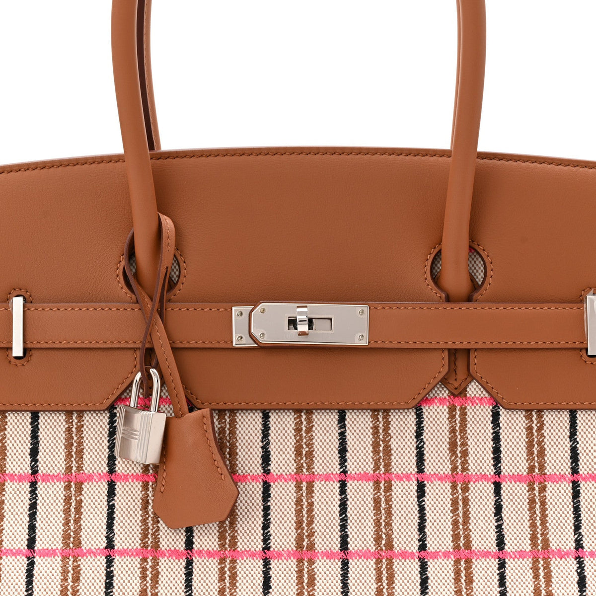 Toile Swift Broderie Shoulder Birkin Light 39 Gold Fauve Rose Pop Black